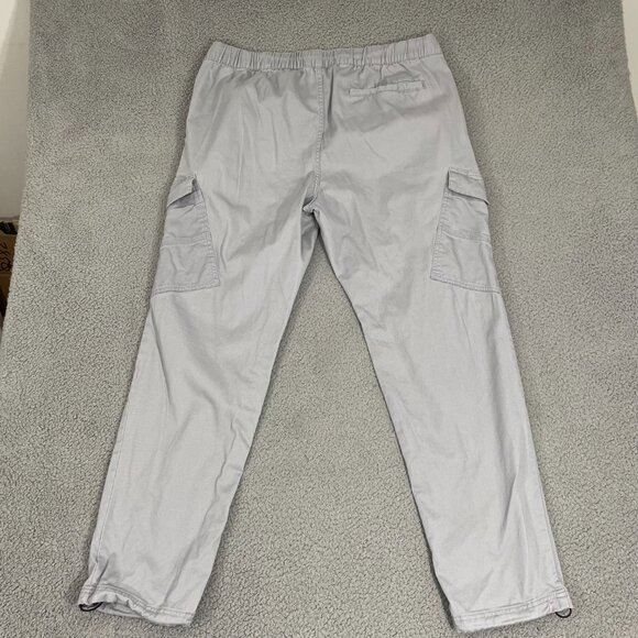 Edgar + Ash Pants Men XL Grey Pull On Drawstring Cargos - Picture 4 of 11